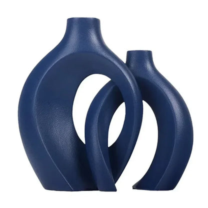 Nordic Ceramic Interlock Vase