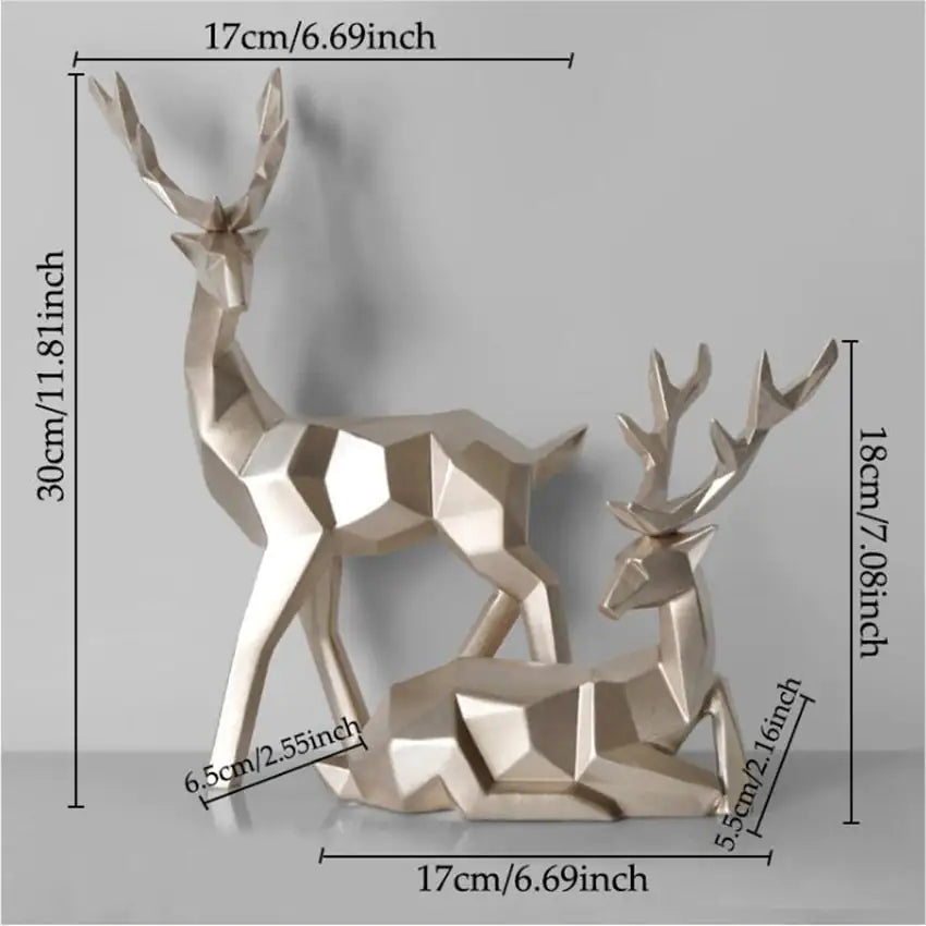 Deer Statue Reindeer Figurines