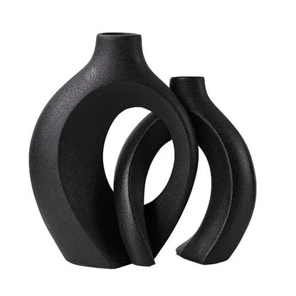 Nordic Ceramic Interlock Vase